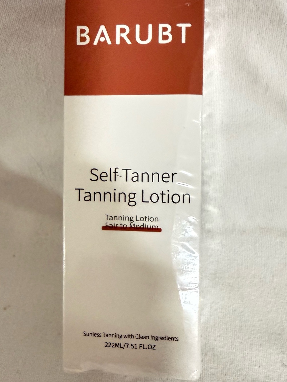 BARUBT Self Tanner Tanning Lotion - White & Terracotta Fair to medium